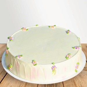 Classic Minimal Flower Cake C